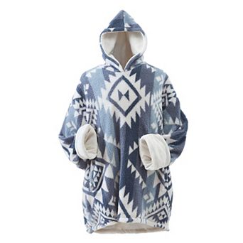 Coleman® Geometric Print Wearable Throw Blanket Hoodie