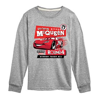 Disney / Pixar's Cars Lightning McQueen Boys 8-20 Winner Takes All Long Sleeve Graphic Tee