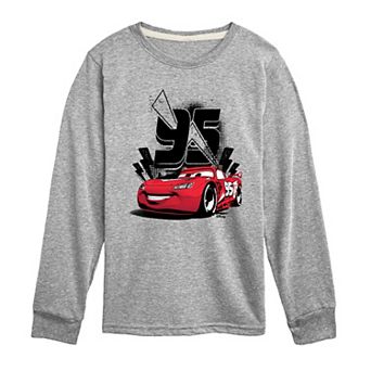 Disney / Pixar's Cars Lightning McQueen Boys 8-20 95 Long Sleeve Graphic Tee