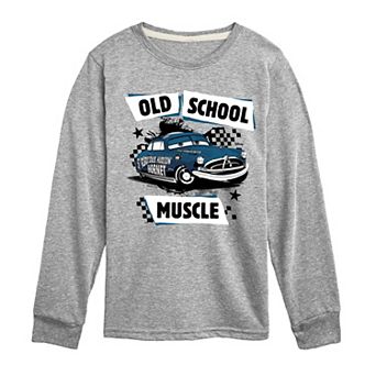 Disney / Pixar's Cars Boys 8-20 Old School Muscle Long Sleeve Graphic Tee