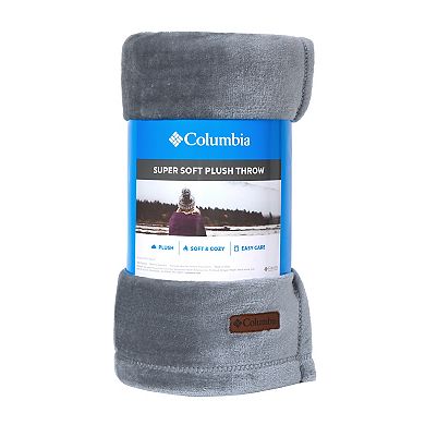 Columbia Super Soft Plush Fleece Throw Blanket