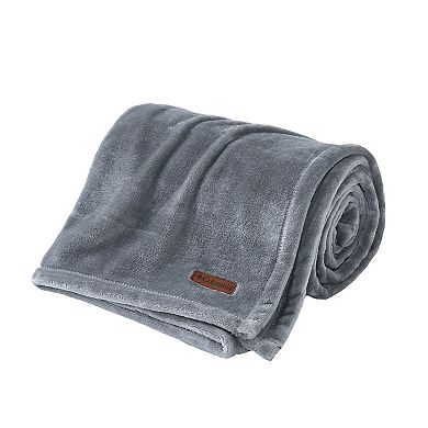 Columbia Super Soft Plush Fleece Throw Blanket