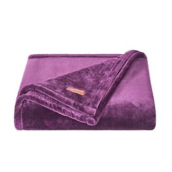 Columbia Super Soft Plush Fleece Throw Blanket