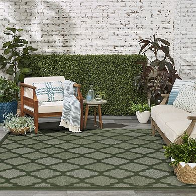 Nourison Modern Trellis Indoor/Outdoor Area Rug