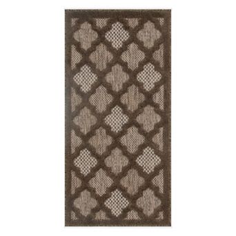 Nourison Modern Trellis Indoor/Outdoor Area Rug