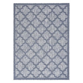 Nourison Modern Trellis Indoor/Outdoor Area Rug