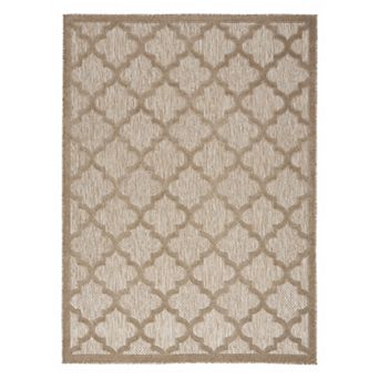 Nourison Modern Trellis Indoor/Outdoor Area Rug