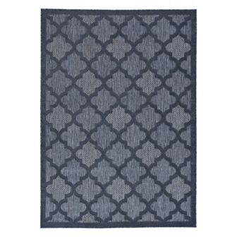 Nourison Modern Trellis Indoor/Outdoor Area Rug