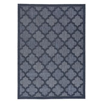 Nourison Modern Trellis Indoor/Outdoor Area Rug