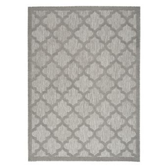 Nourison Modern Trellis Indoor/Outdoor Area Rug