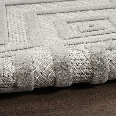 Nourison Versatile Modern Diamond Indoor/Outdoor Area Rug