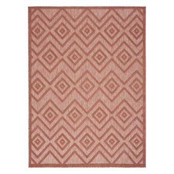 Nourison Versatile Modern Diamond Indoor/Outdoor Area Rug