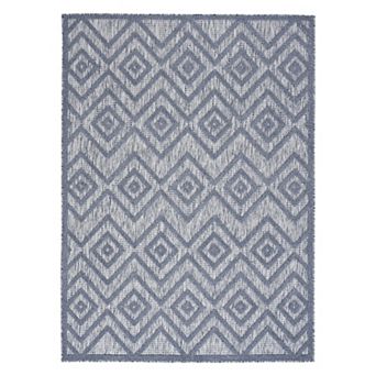 Nourison Versatile Modern Diamond Indoor/Outdoor Area Rug