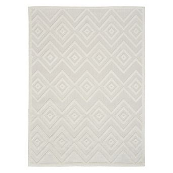 Nourison Versatile Modern Diamond Indoor/Outdoor Area Rug