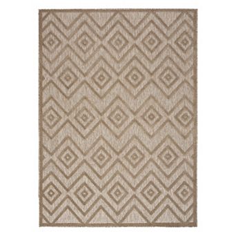 Nourison Versatile Modern Diamond Indoor/Outdoor Area Rug