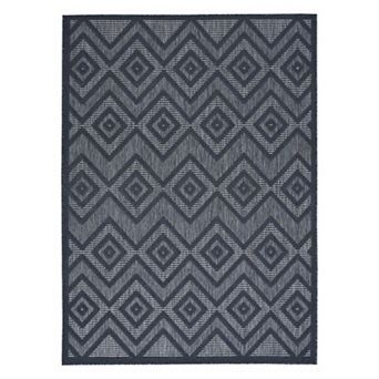 Nourison Versatile Modern Diamond Indoor/Outdoor Area Rug