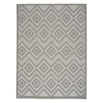 Nourison Versatile Modern Diamond Indoor/Outdoor Area Rug