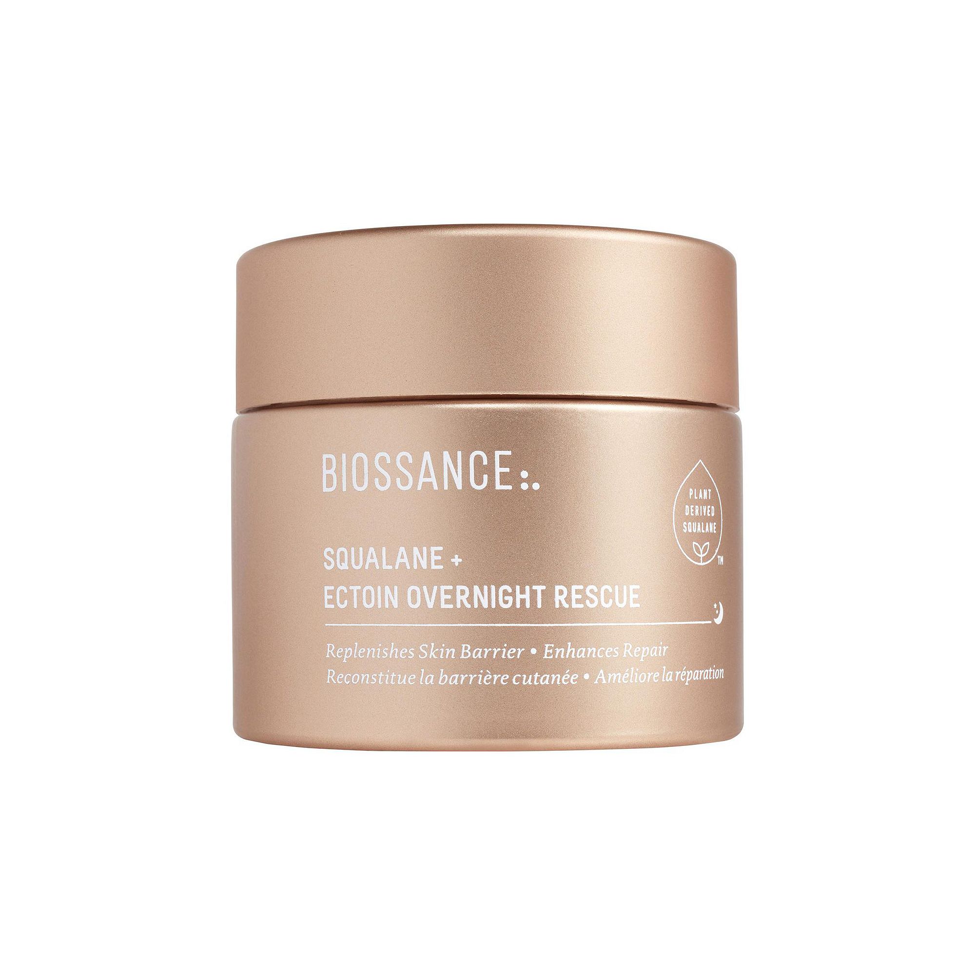 Biossance Ectoin Overnight Rescue Deep Repair Night Moisturizer + Squalane,