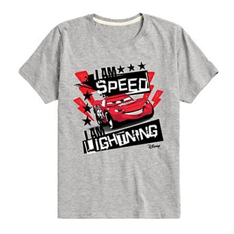 Disney / Pixar's Cars Boys 8-20 I Am Speed I Am Lightning Graphic Tee