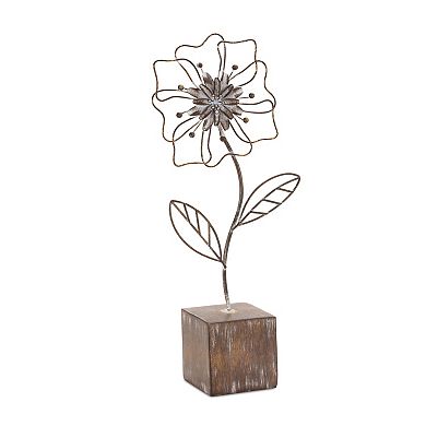 Melrose 2-Piece Metal Floral Table Decor