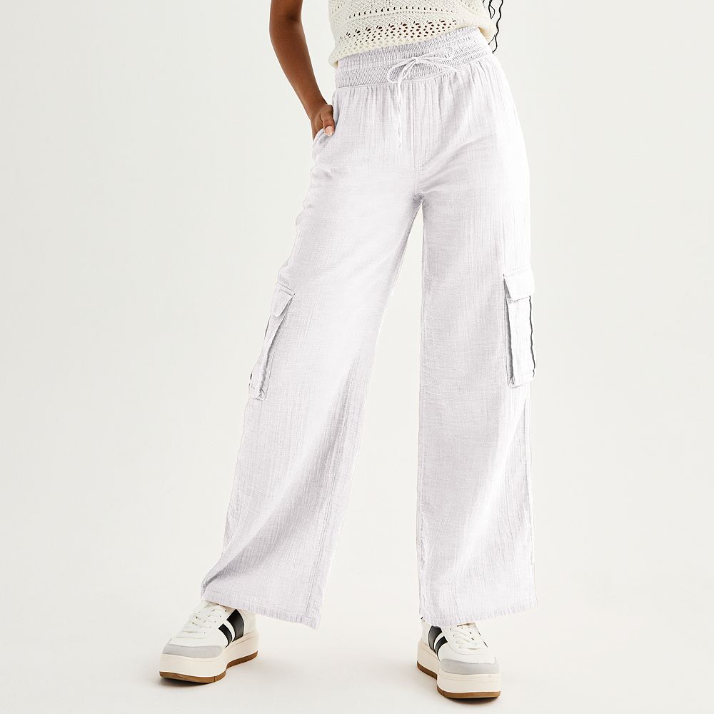 Juniors' SO® Soft Wide Leg Pants