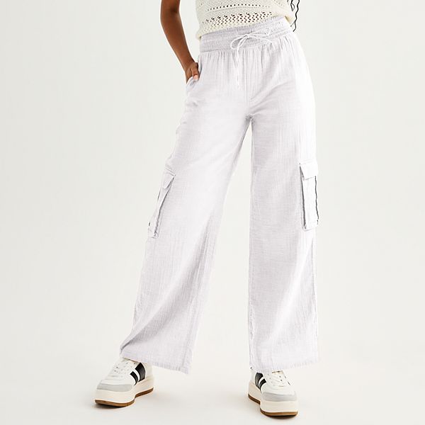 Juniors' SO® Soft Wide Leg Pants