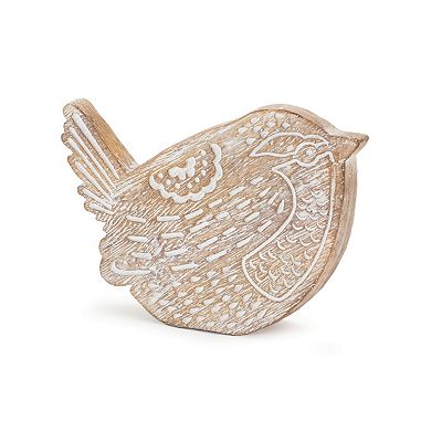 Melrose 3-Piece Etched Bird Table Decor