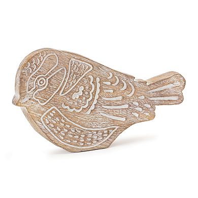 Melrose 3-Piece Etched Bird Table Decor