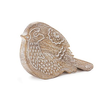 Melrose 3-Piece Etched Bird Table Decor