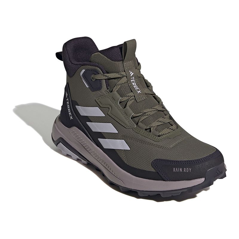 adidas Terrex Anylander Mid Rain.Rdy Women's Hiking Shoes, Size: 6.5, Green