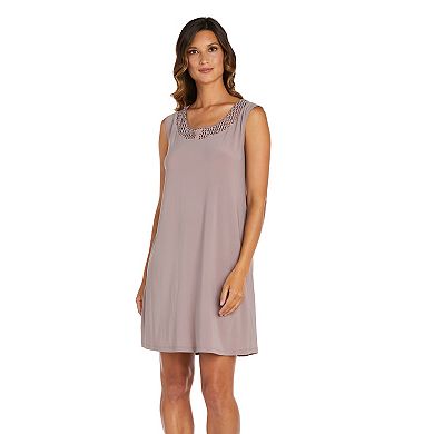 Women's R&M Richards Ruffled Chevron Jacket And Dress Set
