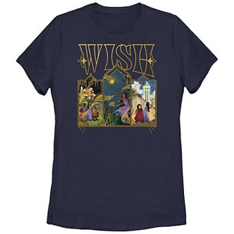Disney's Wish Juniors' Scenes-Stained Glass Graphic Tee