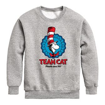 Boys 8-20 Dr. Seuss Team Cat Fleece Sweatshirt