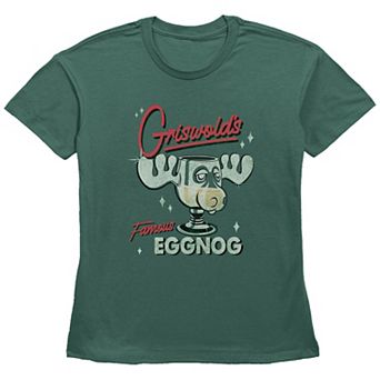 Juniors' National Lampoon Griswold's Famous Eggnog Graphic Tee