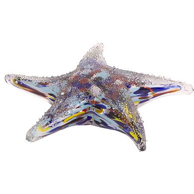 Everyday Decor Blue Glass Starfish Table Decor