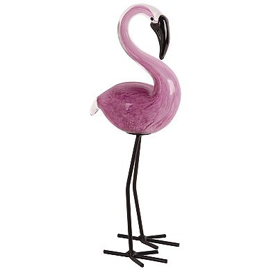 Home Essentials Glass Flamingo Table Décor