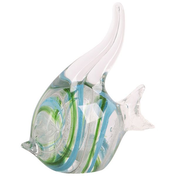Picture Idea: Home Essentials Blue Glass Fish Table Décor