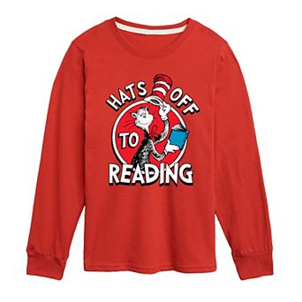 Boys 8-20 Dr. Seuss Hats Off To Reading Long Sleeve Graphic Tee