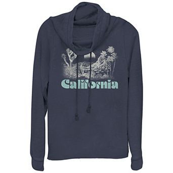 Women's California Desert Night Cowlneck Graphic Lightweight Long Sleeve