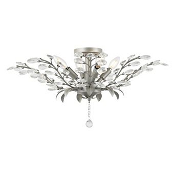Elisana Ontemporary Bohemian Iron/Acrylic LED Semi Flush Mount