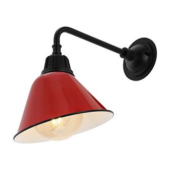 Croydon 9.63" Farmhouse Industrial Indoor/outdoor Iron Led Gooseneck Arm Outdoor Sconce