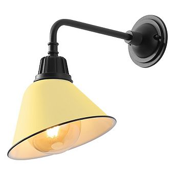 Croydon 9.63" Farmhouse Industrial Indoor/outdoor Iron Led Gooseneck Arm Outdoor Sconce