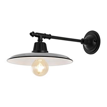 Bonner Farmhouse Industrial Indoor/outdoor Iron Led Victorian Arm Sconce