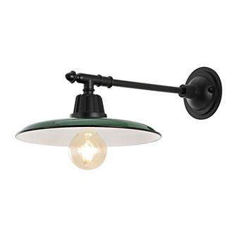 Bonner Farmhouse Industrial Indoor/outdoor Iron Led Victorian Arm Sconce