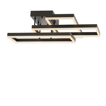Turing Geometric Integrated LED Metal Flush Mount