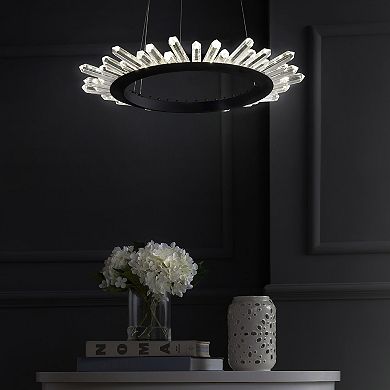 Elsa Adjustable Integrated LED Modern Crystal Pendant