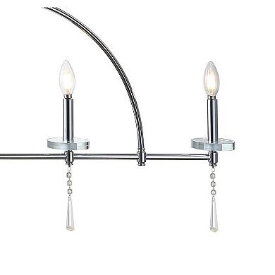 Doris Linear Metal/Crystal LED Pendant