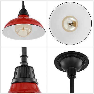 Jasper Farmhouse Industrial Indoor/outdoor Iron Led Pendant