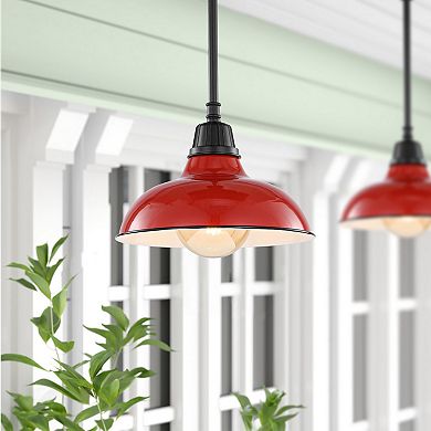 Jasper Farmhouse Industrial Indoor/outdoor Iron Led Pendant