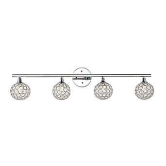 Maeve Iron/Glass Contemporary Glam LED Vanity Light